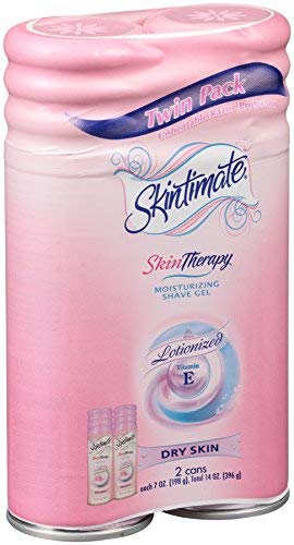 Skintimate DrySkin Shave Gel for Women - Ultra Moisturizing Shaving Cream with Shea Butter & Vitamin E (16 Pack) - Perfect for Sensitive Skin & Dry Skin Care Routine