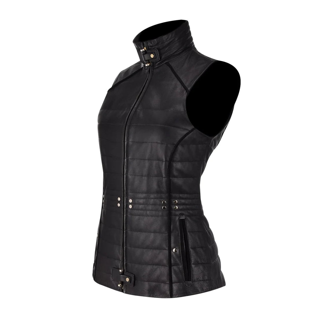 Cuadra Black Western Fashion Soft Lambskin Vest for Women | Stylish Cowgirl Jacket | Perfect for Rodeo, Country Music Festivals & Casual Outfits