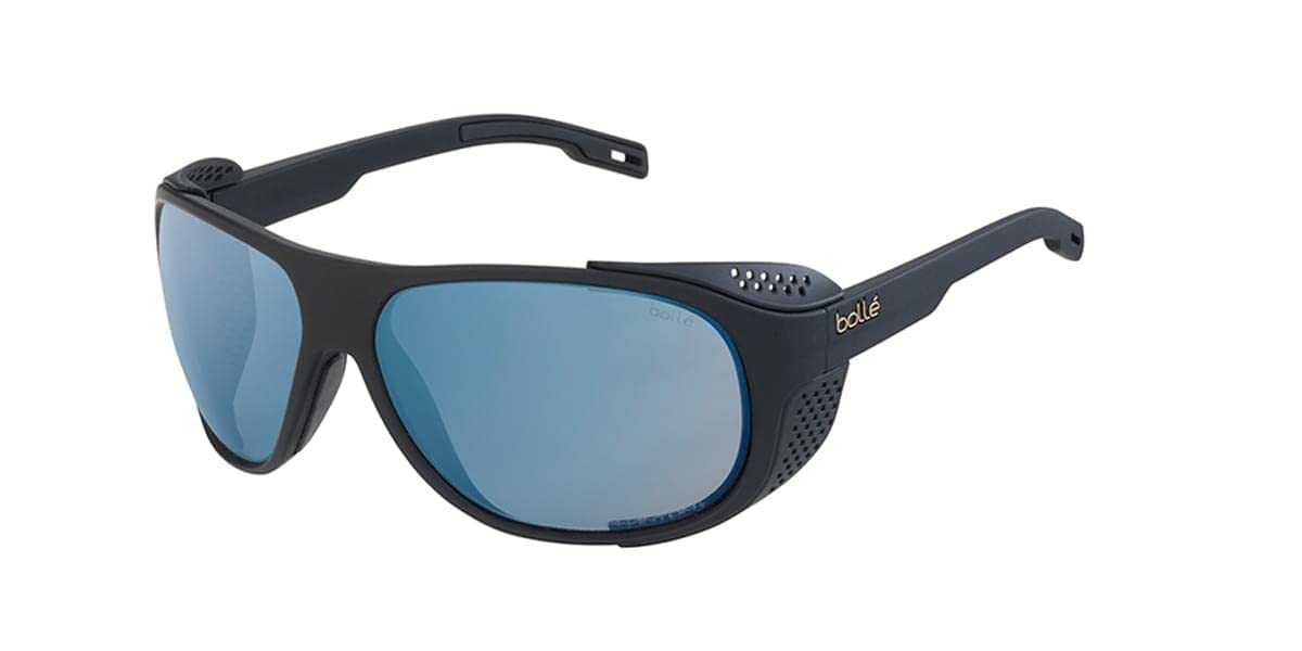 Bolle Graphite Rectangle Sunglasses for Men & Women - UV Protection Polarized Lenses - Lightweight & Durable Frame - Perfect for Driving, Beach, Outdoor Sports & Travel