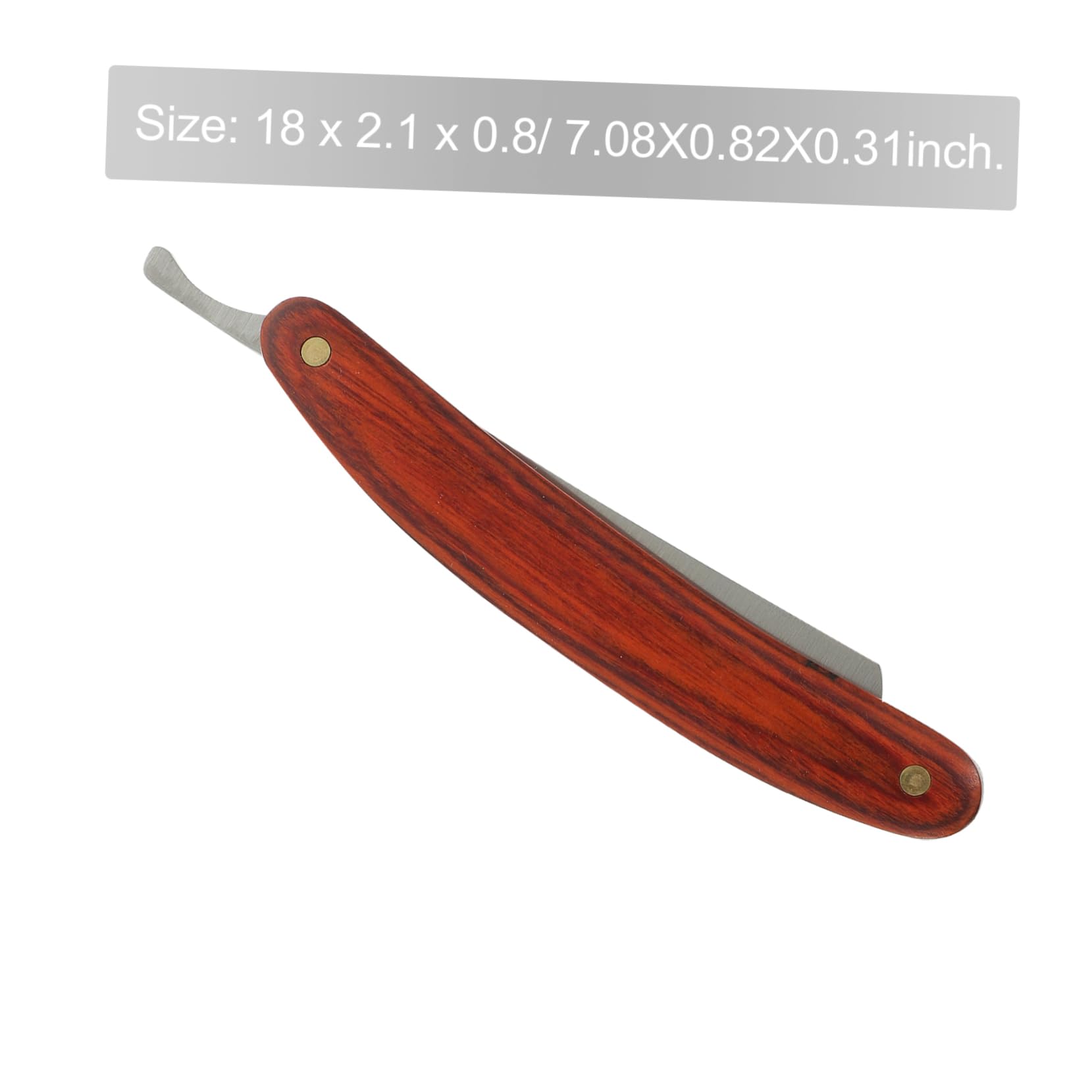 Professional Straight Barber Razor for Men - Manual Shaving Razor with Precision Blade for Facial Hair Trimming & Grooming - Perfect for Home Shaving, Barber Shop Use & Travel Grooming Kit