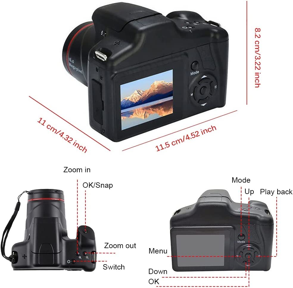 Acuvar 16MP Digital Camera with CMOS Sensor & 2.4