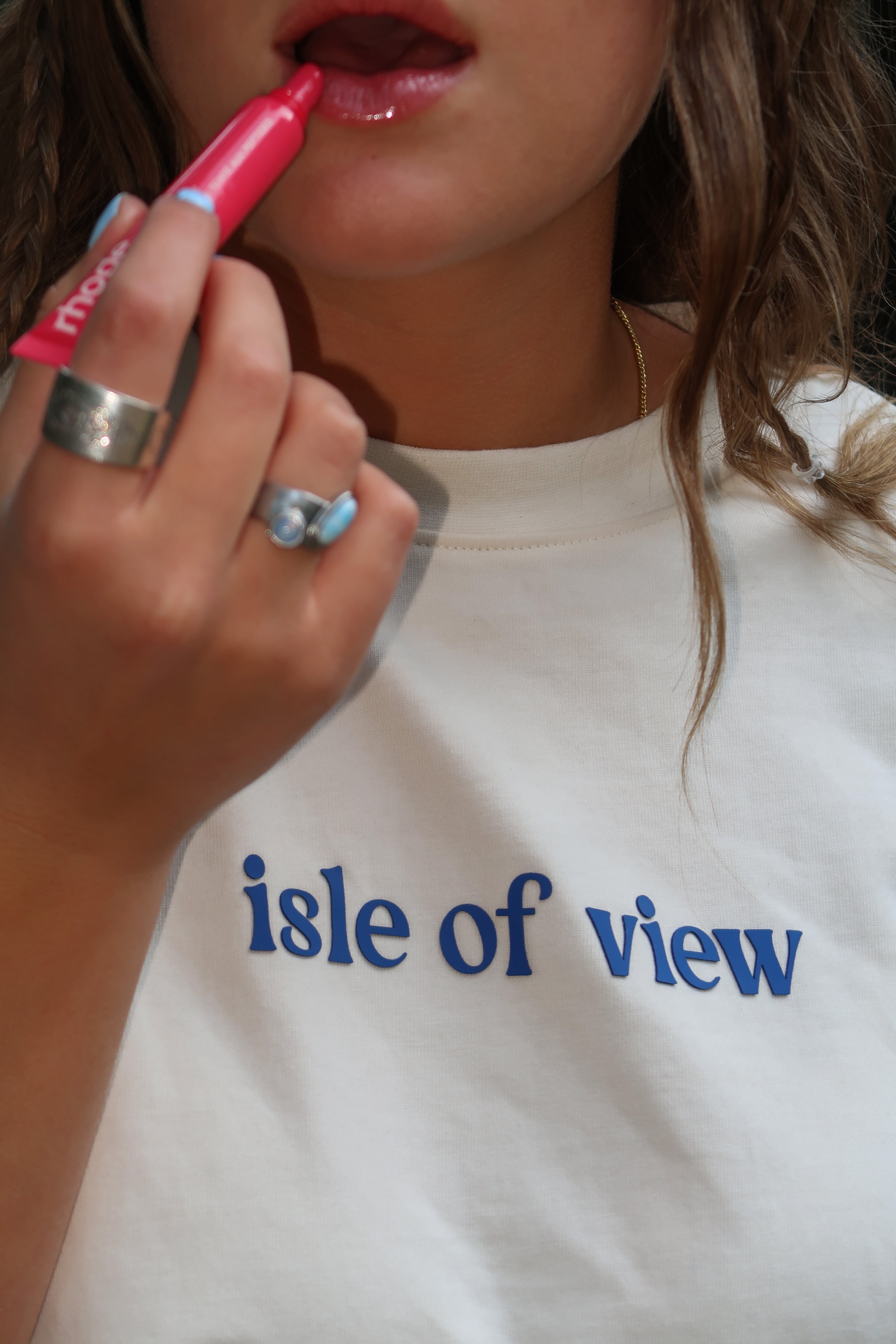 Oversized T-Shirt for Women - Isle of View All Say View Graphic Tee - Comfortable Casual Wear for Everyday Outfits & Street Style