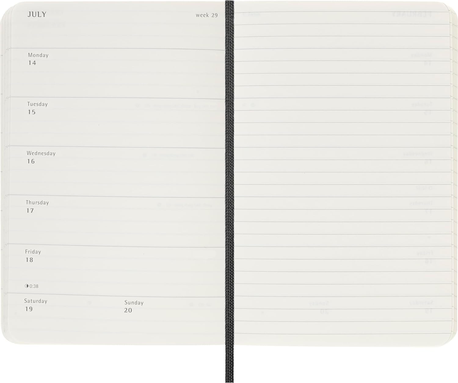Moleskine Classic 2025 Weekly Planner - 12 Month Pocket Size (3.5