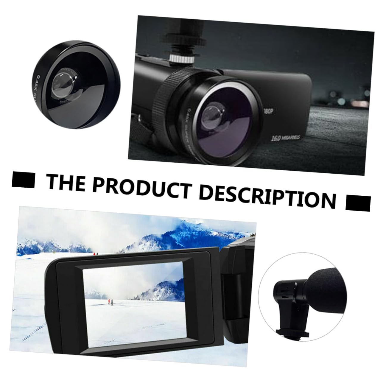 PartyKindom 1 Set HD Digital Video Camera Recorder DVR with Built-in Microphone - Perfect for Home Security, Vlogging, and Outdoor Adventures