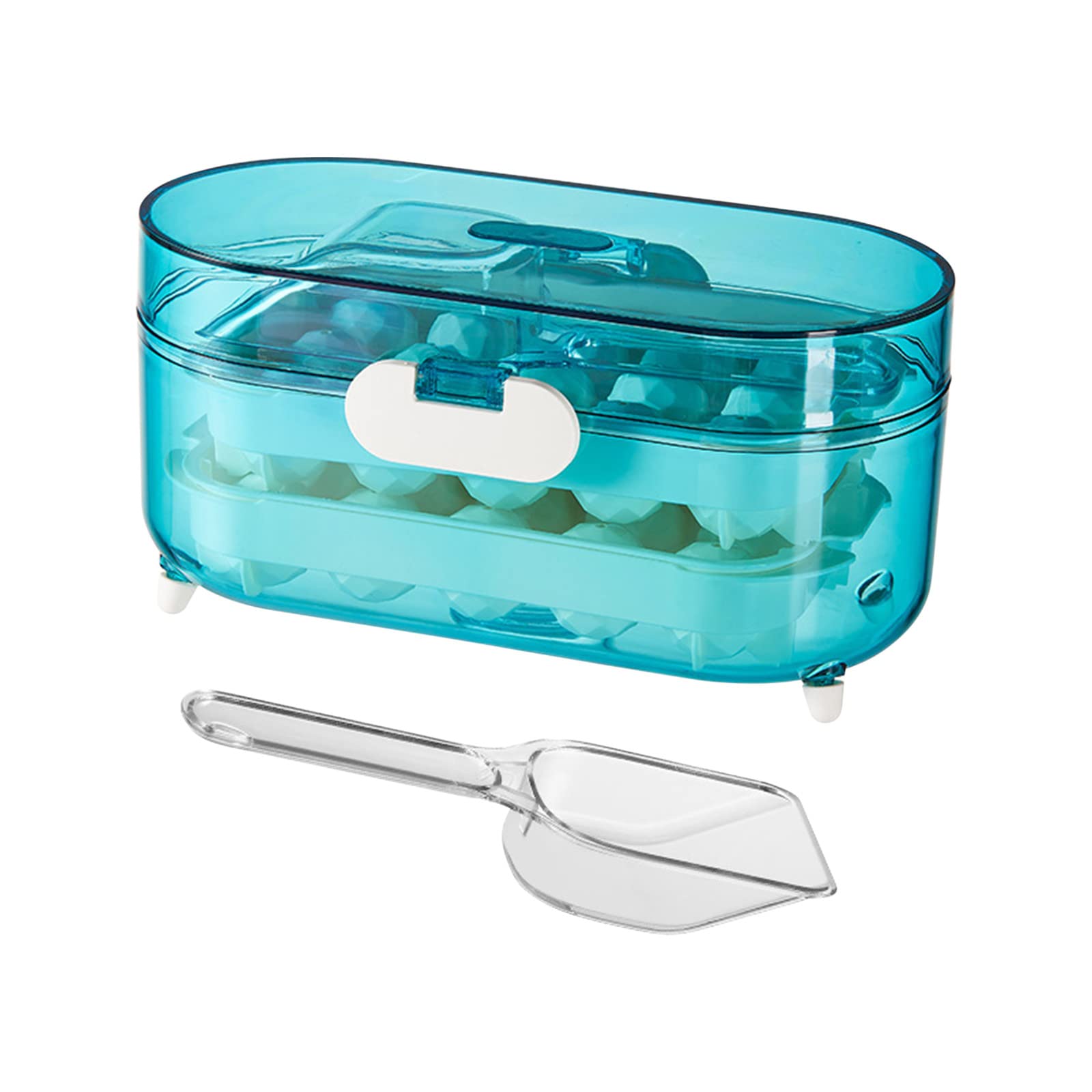 Best Ice Cube Tray with Lid - Large Capacity Silicone Ice Mold for Refrigerator, Fast Freezing Ice Cube Maker for Cocktails, Smoothies & Cold Drinks - Perfect for Home, Party & Bar Use