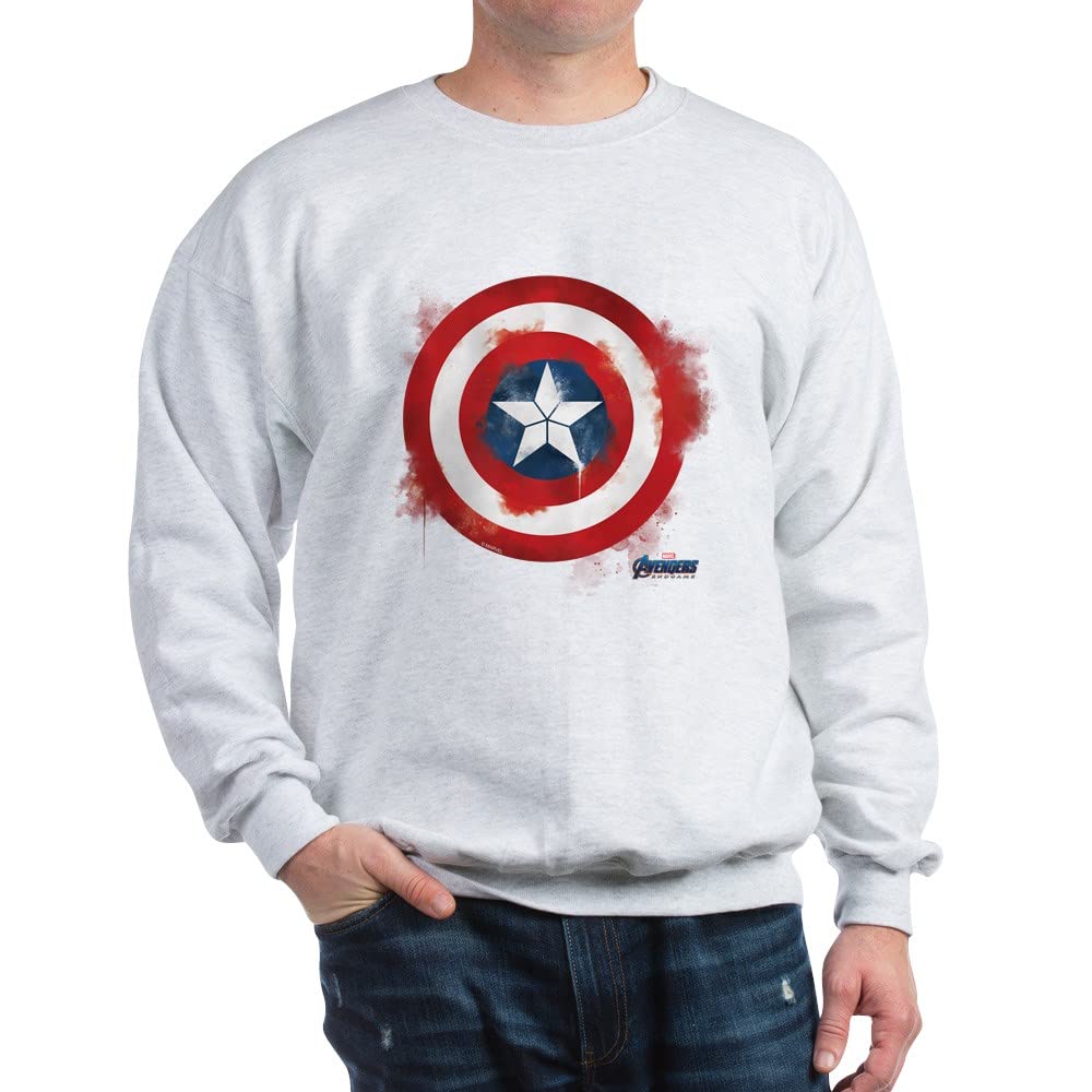 Captain America Sweatshirt | Marvel Comics Graphic Pullover Hoodie | Casual Wear & Cosplay for Men & Women | Perfect for Superhero Fans & Comic Con Events