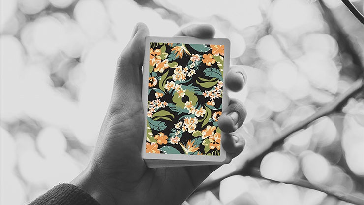 Premium Black Flora Playing Cards - Elegant Design for Poker, Magic Tricks & Game Nights - Perfect for Card Collectors & Gift Giving
