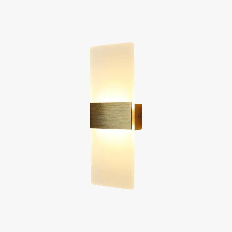Modern Rectangular LED Bedroom Ceiling Light - Dimmable Up and Down Lighting Fixture for Home Decor | Perfect for Bedroom, Living Room & Hallway Ambience