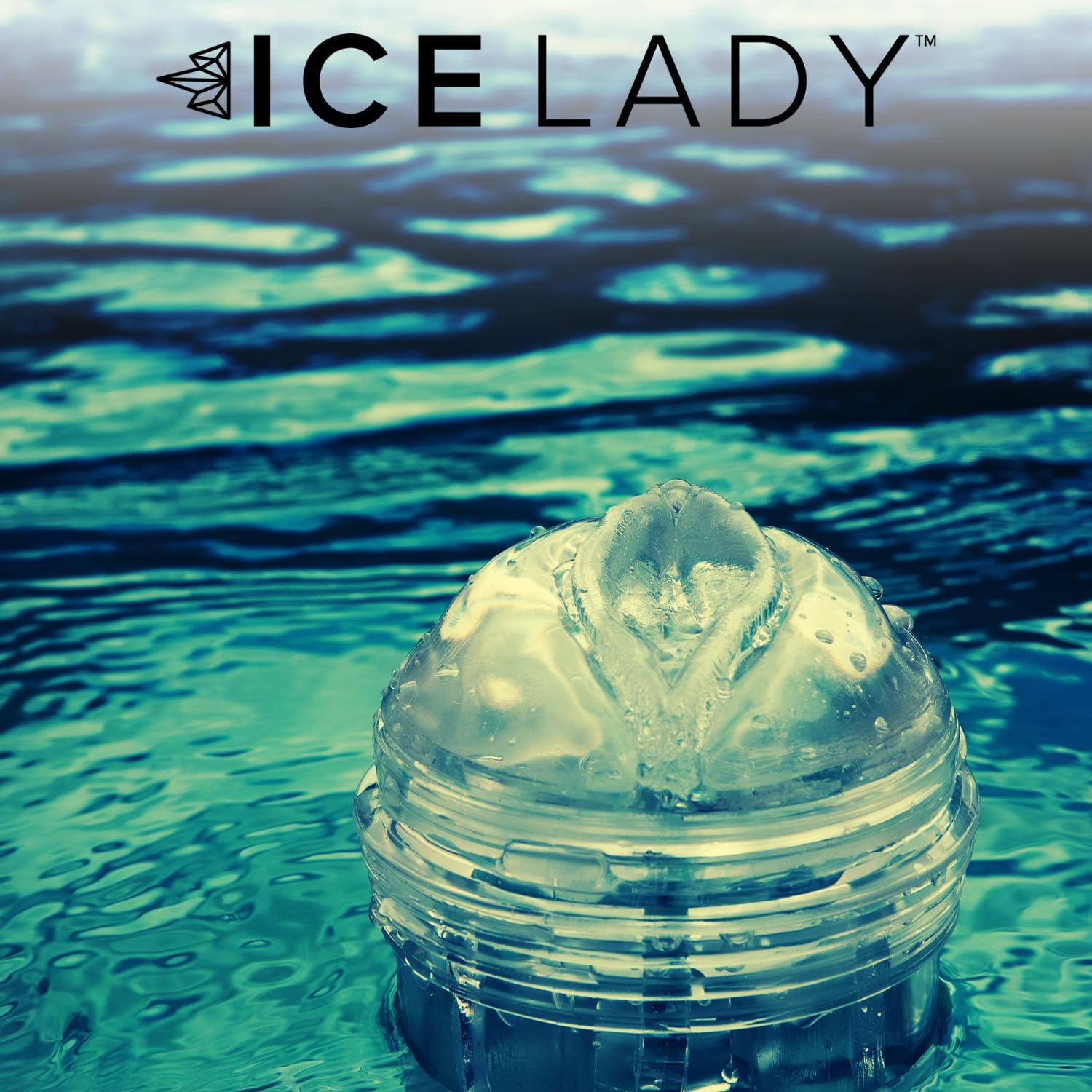 Fleshlight Ice Lady - Transparent Male Masturbation Toy for Discreet Solo Pleasure & Intimate Couples Play