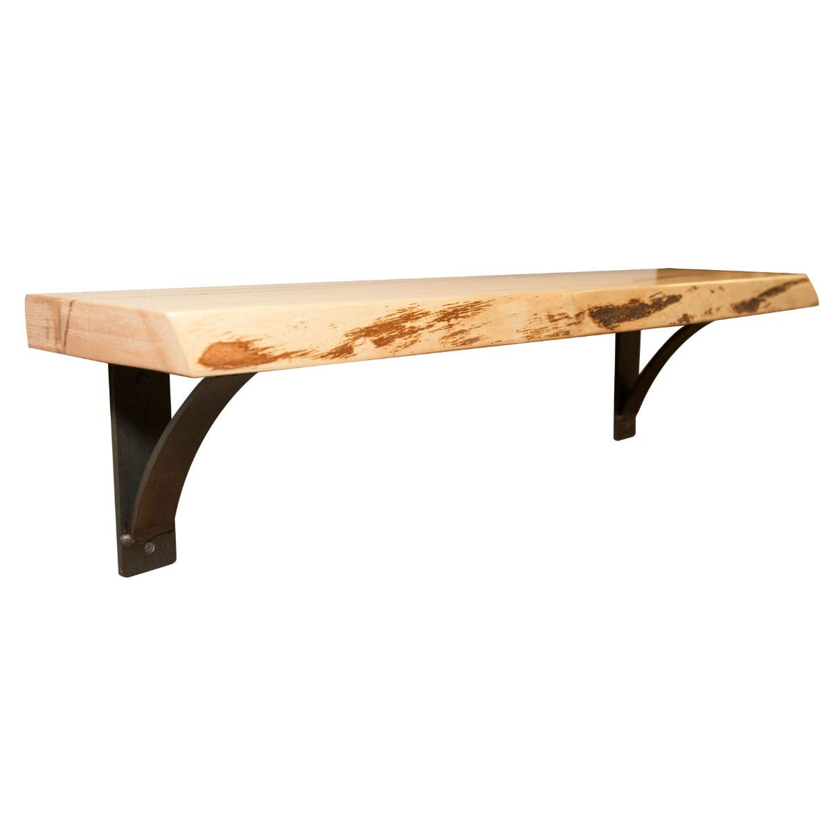 Rustic Maple Live Edge Shelf - 72