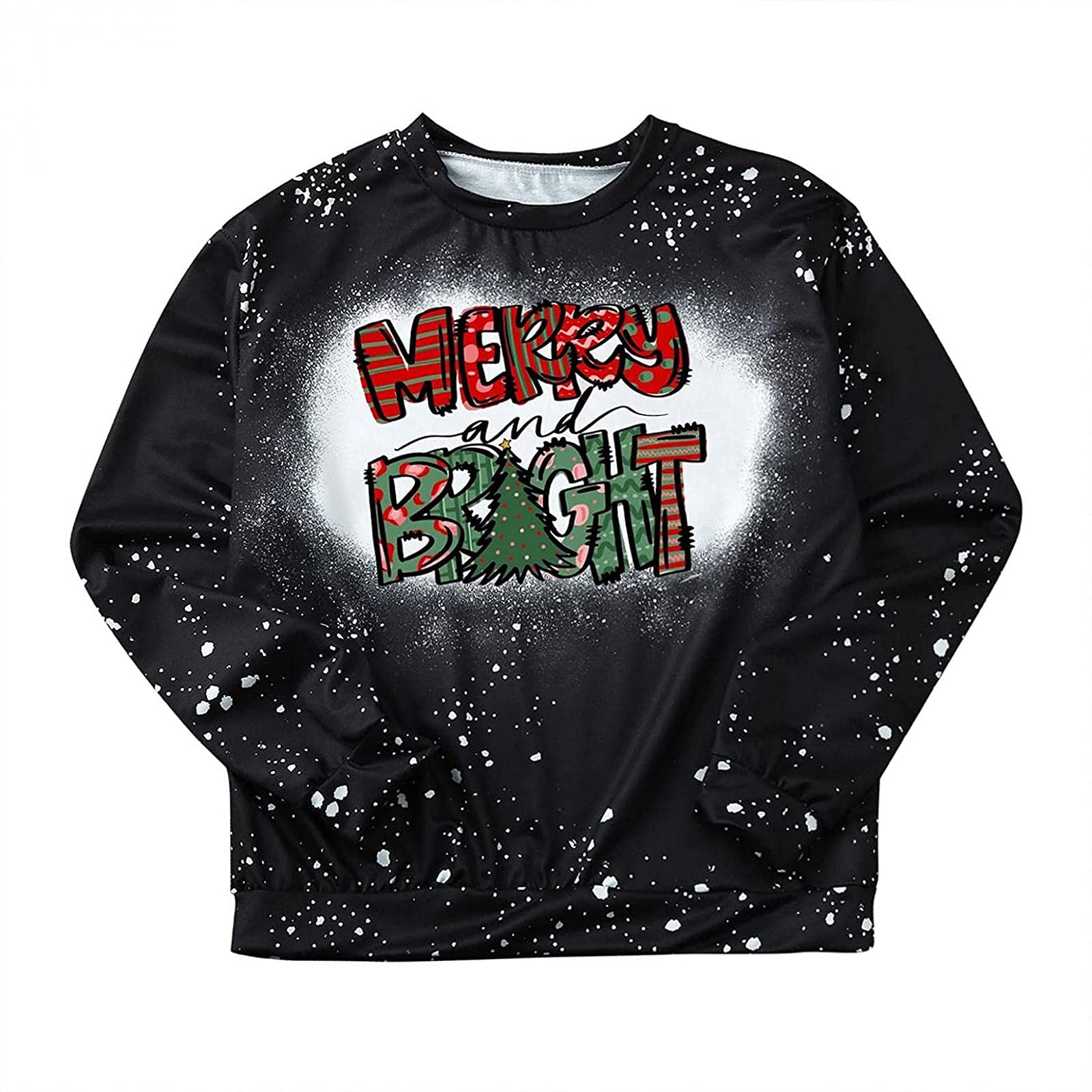 Vintage Christmas Sweatshirts for Women - Trendy Holiday Letter Graphic Long Sleeve Crewneck Sweater | Perfect for Winter Parties, Family Gatherings & Cozy Fall Fashion