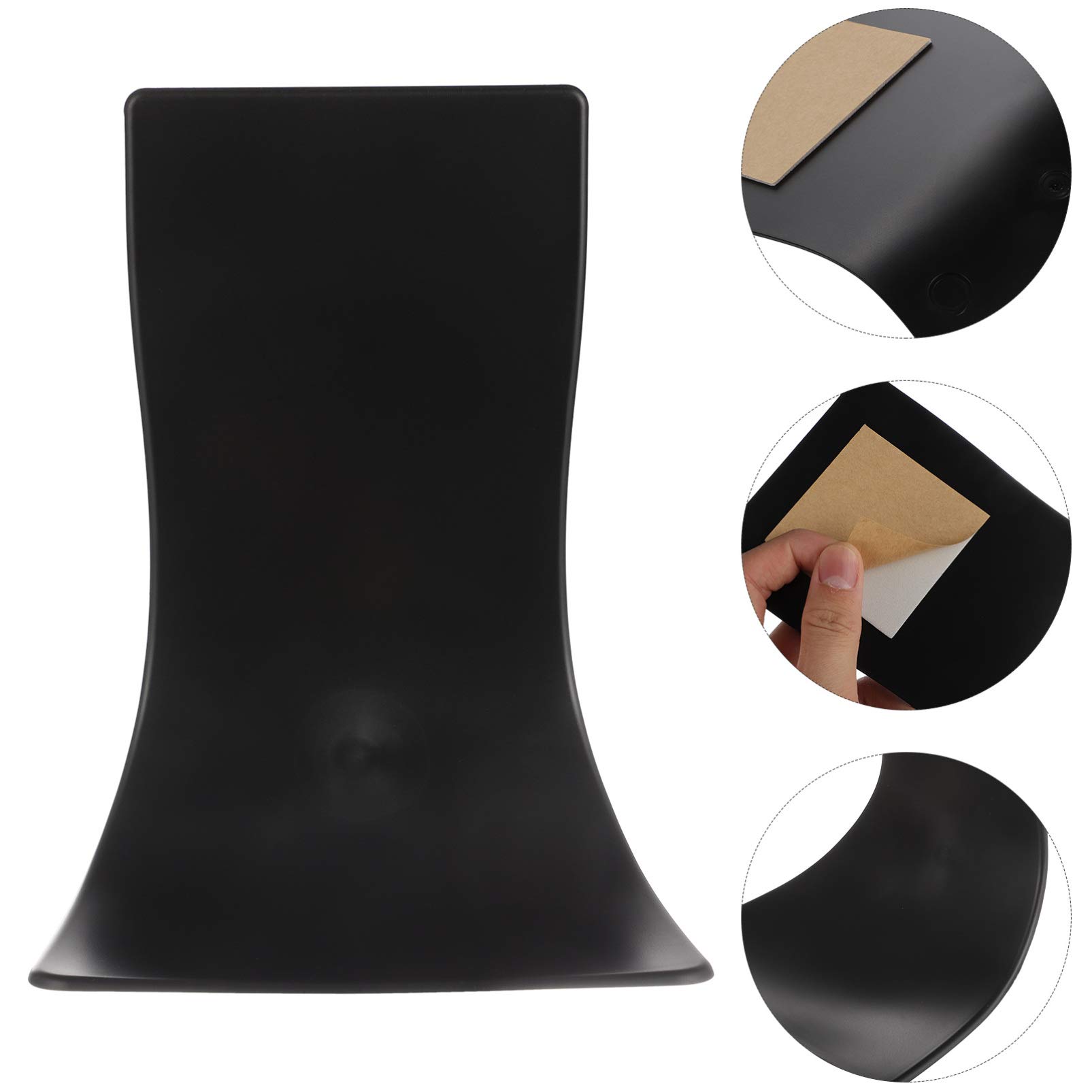 Cabilock Wall Mounted Soap Dispenser Drip Tray - Black Foam Soap Dispenser Bracket with Spray Drip Catcher | Perfect for Kitchen, Bathroom & Laundry Room Organization