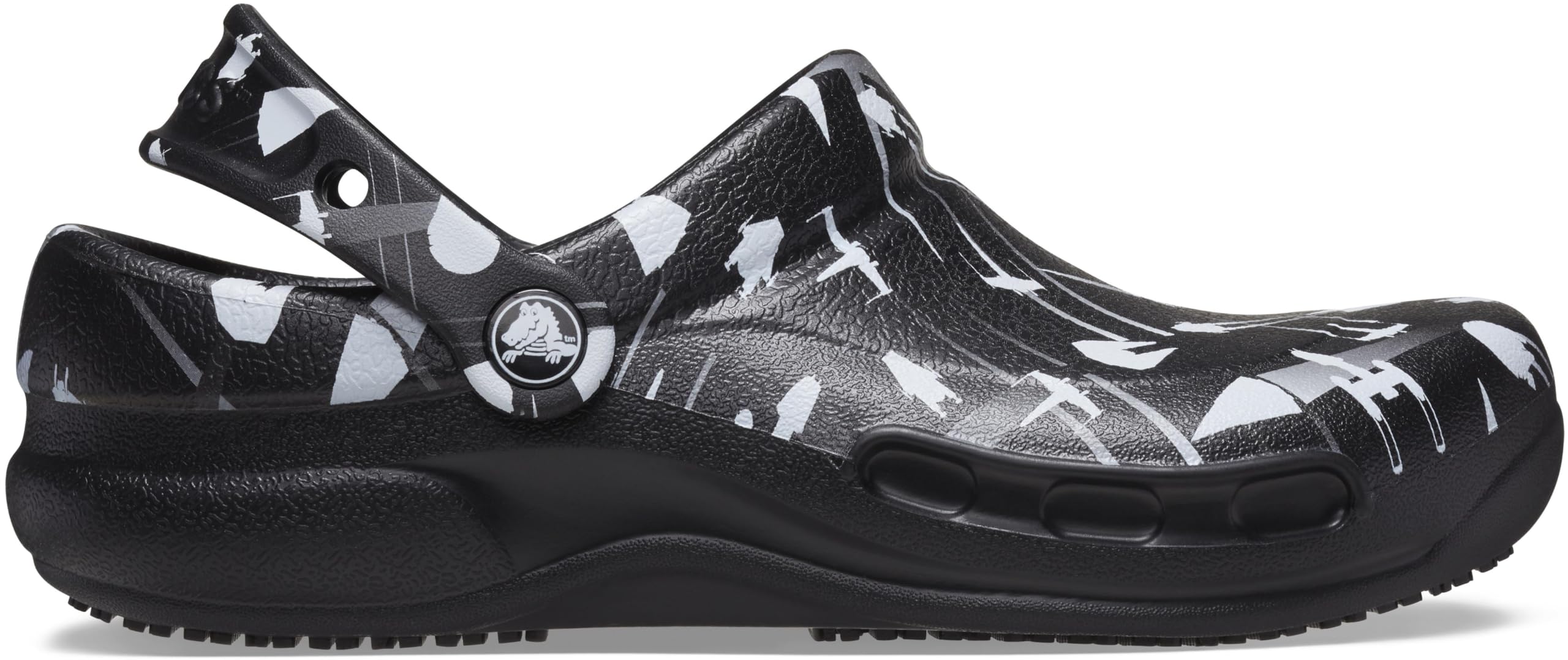 Crocs Unisex-Adult Bistro Graphic Clogs - Slip Resistant Work Shoes for Men & Women | Comfortable Non-Slip Kitchen Shoes for Chefs, Nurses & Restaurant Workers