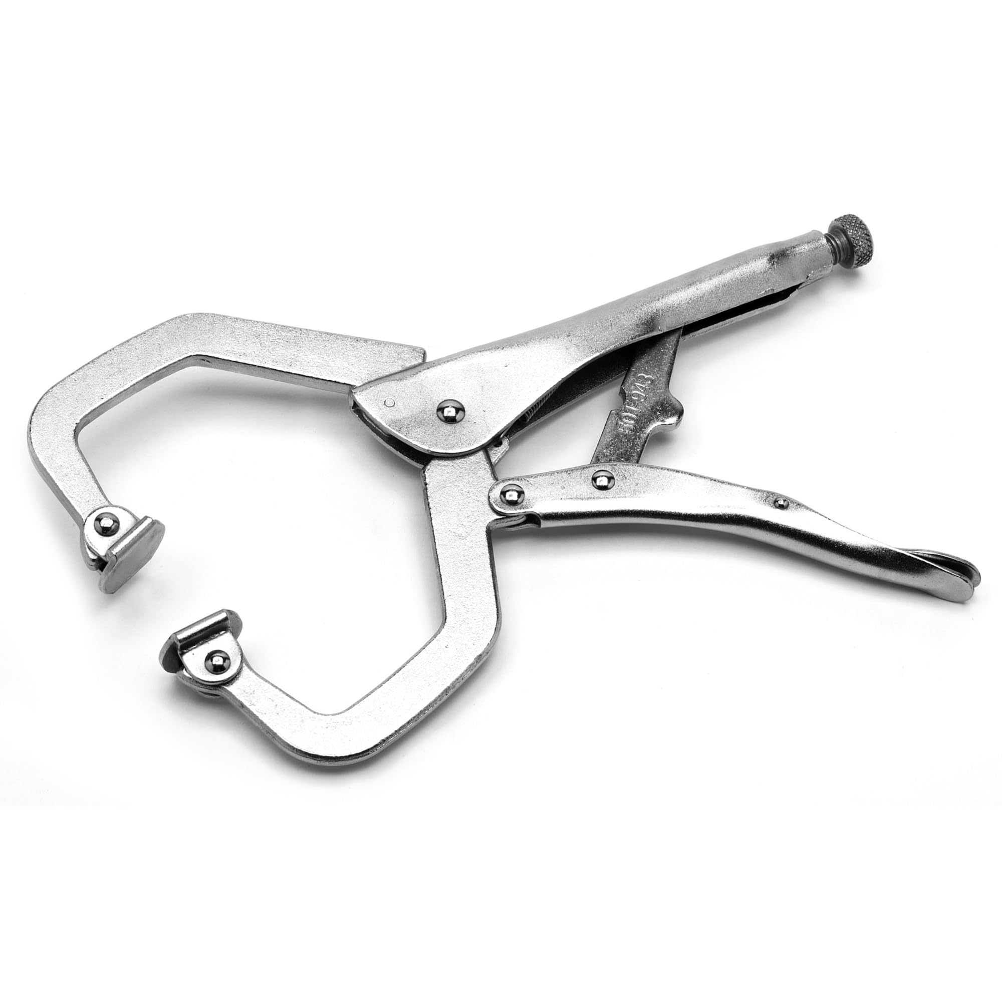 Performance Tool W5102 11-Inch Locking C-Clamp Pliers - Heavy Duty Metal Clamp for Woodworking, Welding & DIY Projects - Secure Grip for Carpentry, Metalworking & Home Repairs