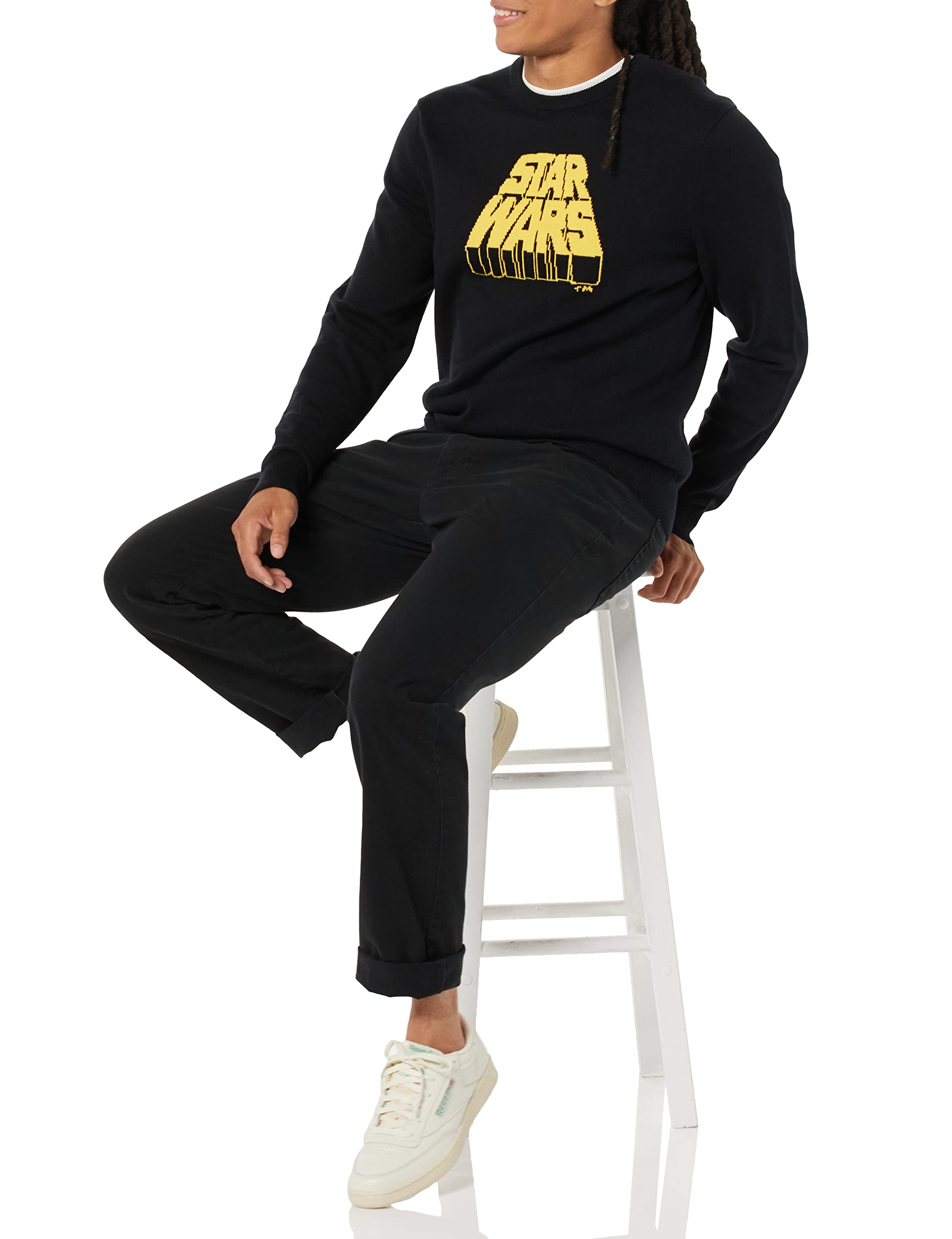 Amazon Essentials Disney | Marvel | Star Wars Men's Crew Neck Sweaters - Soft Cotton Blend Pullover for Casual Wear & Fan Merchandise Collection