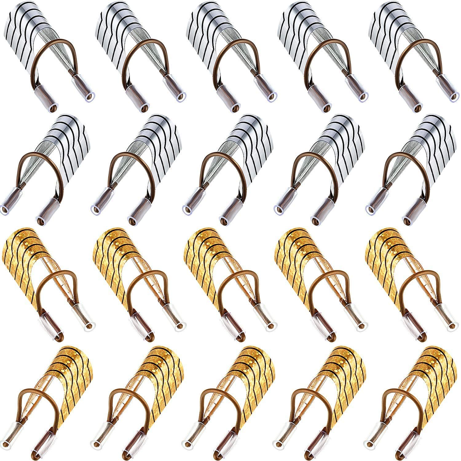 20 Pieces Reusable Nail Art Extension Forms - Acrylic UV Gel Protector & French Nail Guide for Professional Salon & Home Manicure | DIY Nail Art Accessories for Perfect Nail Extensions & Designs