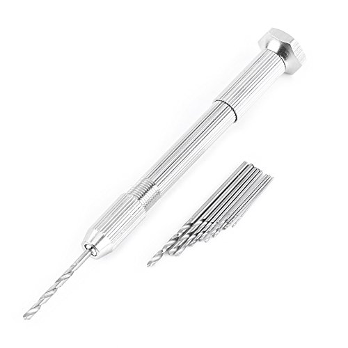 High-Speed Steel (HSS) Hand Twist Drill Bit Set - 10pc Silver PCB & Watch Repair Kit for Precision Drilling | DIY Jewelry Making, Electronics & Small Appliance Fixes