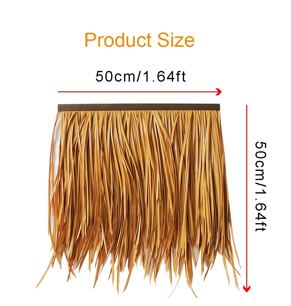 **Artificial Thatch Roof Tiles - 20pcs PE Plastic Fake Straw Tiles for Outdoor Garden, Farm & Patio Decor - Antique Style Decorative Thatch for Scenic Landscaping & Themed Events**