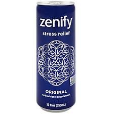 9 Pack Zenify Natural Stress Relief Drink - 12oz Cans with Energy Boosting Formula | Perfect for Work, Study & Anxiety Relief