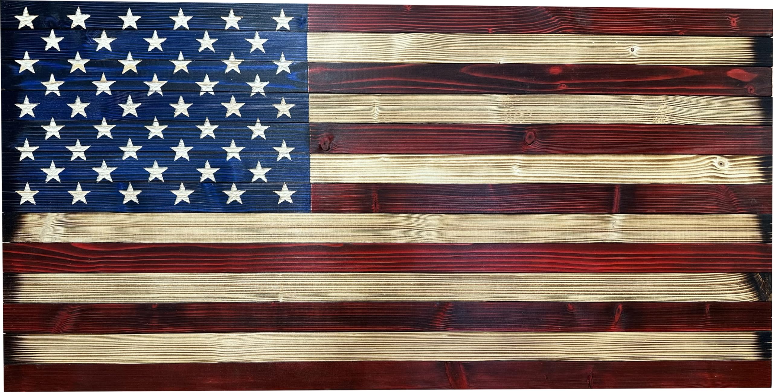 Large American Flag Concealed Gun Cabinet - Hidden Gun Storage Safe with Patriotic Red & Blue Design by Bellewood Designs | Perfect for Home Security, Hunting Gear Organization & Firearm Protection