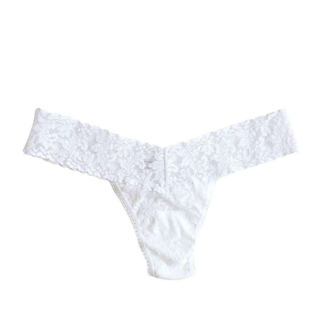 Hanky Panky Women's Comfortable Low-Rise Thong Underwear - Soft Lace Panties for Everyday Wear | Perfect for Work, Travel & Special Occasions