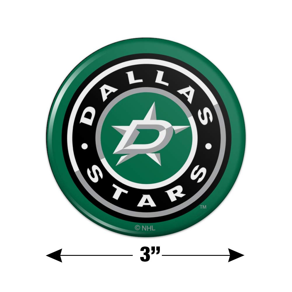 Dallas Stars NHL Logo Refrigerator Magnet - Strong Kitchen & Locker Fridge Decor for Hockey Fans, Perfect for Game Day Parties & Office Decorations