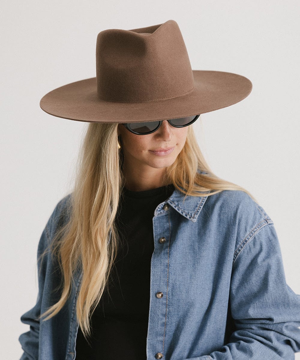 Stylish Wesley Wide Brim Fedora Hat for Men & Women - Fashionable Sun Hat for Outdoor Activities, Beach, and Summer Vacations