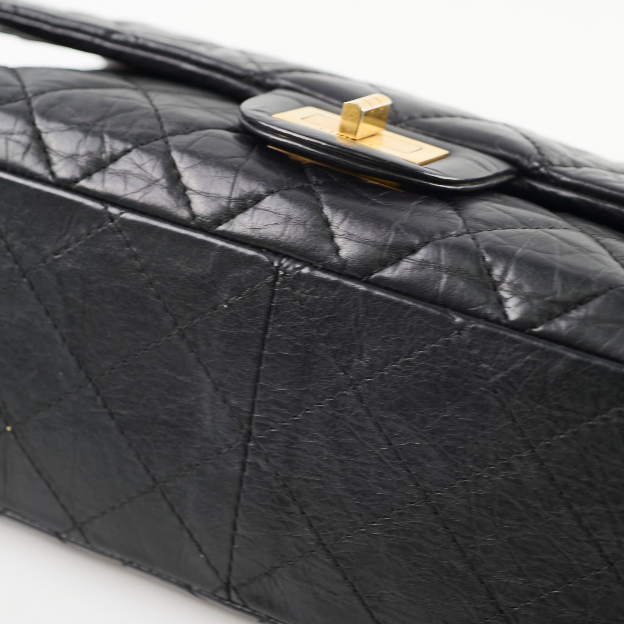 Chanel Reissue 227 Black Leather Flap Bag - Classic Luxury Handbag for Women | Perfect for Evening Events, Parties & Special Occasions