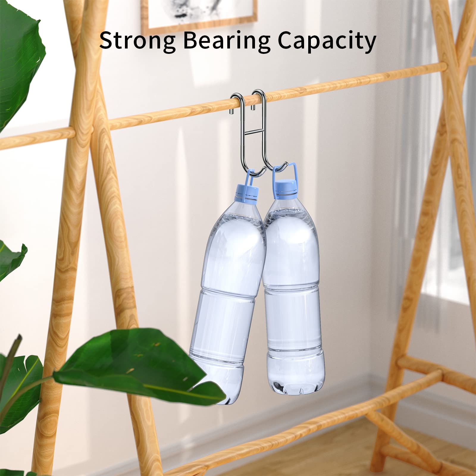 2 Pack Silver 304 Stainless Steel Over Shower Glass Door Hooks - No Drill Bathroom Hanger for Towels, Robes, Bathing Suits & Accessories - Rustproof Frameless Shower Organizer for Spa, Gym & Home Use