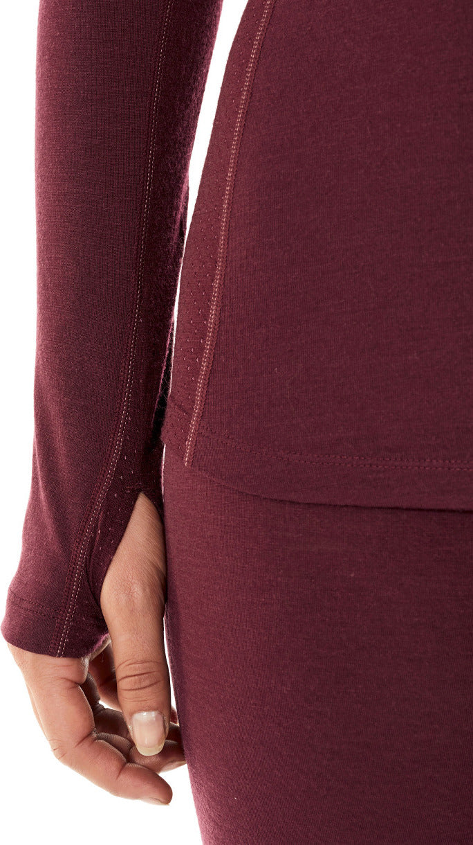 150 Zone Long Sleeve Crewneck Thermal Shirt for Women - Warm Winter Base Layer for Hiking, Running & Outdoor Activities