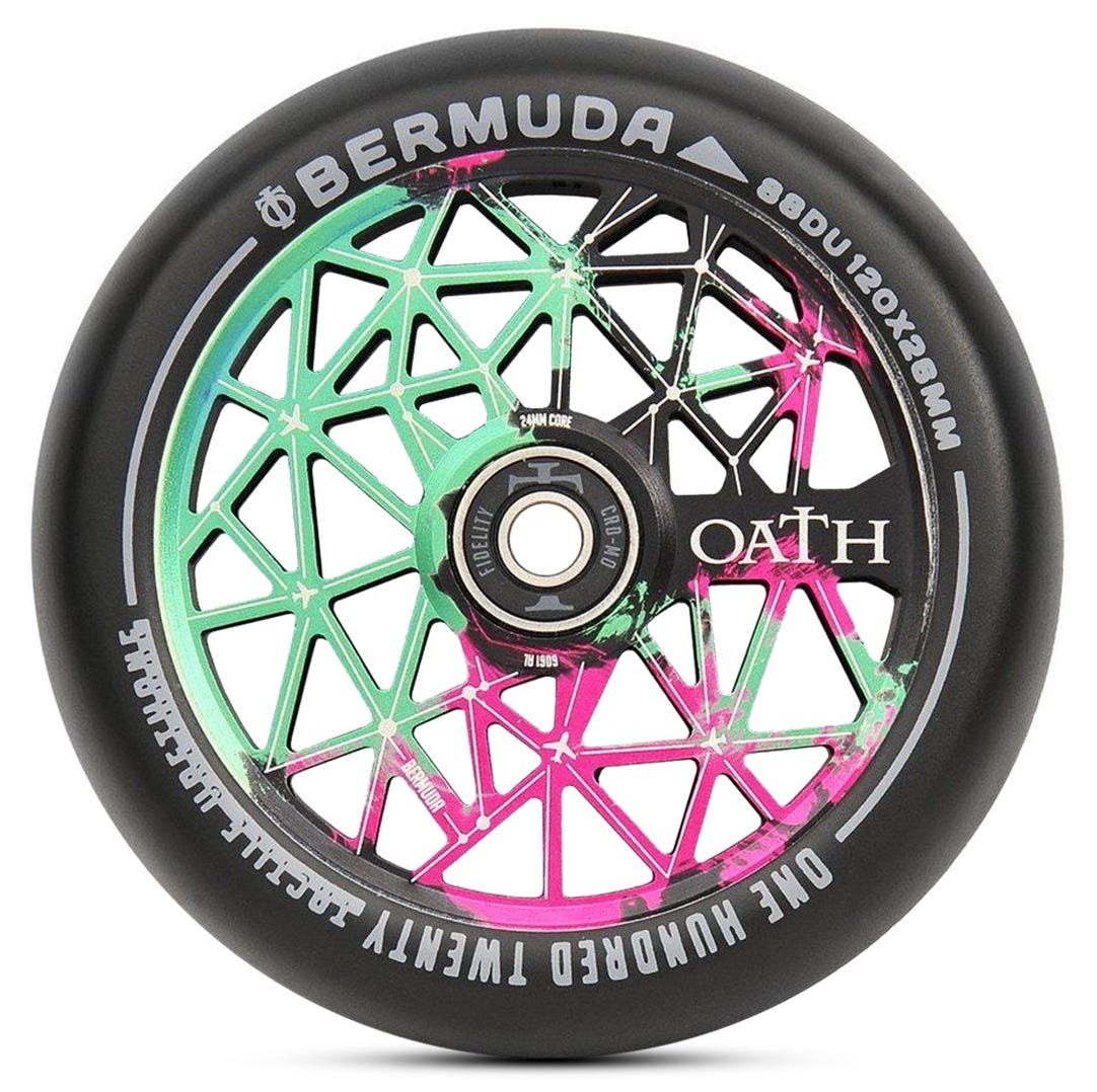 Oath Bermuda 120mm Skateboard Wheels - High Performance for Cruising, Longboarding & Street Skating