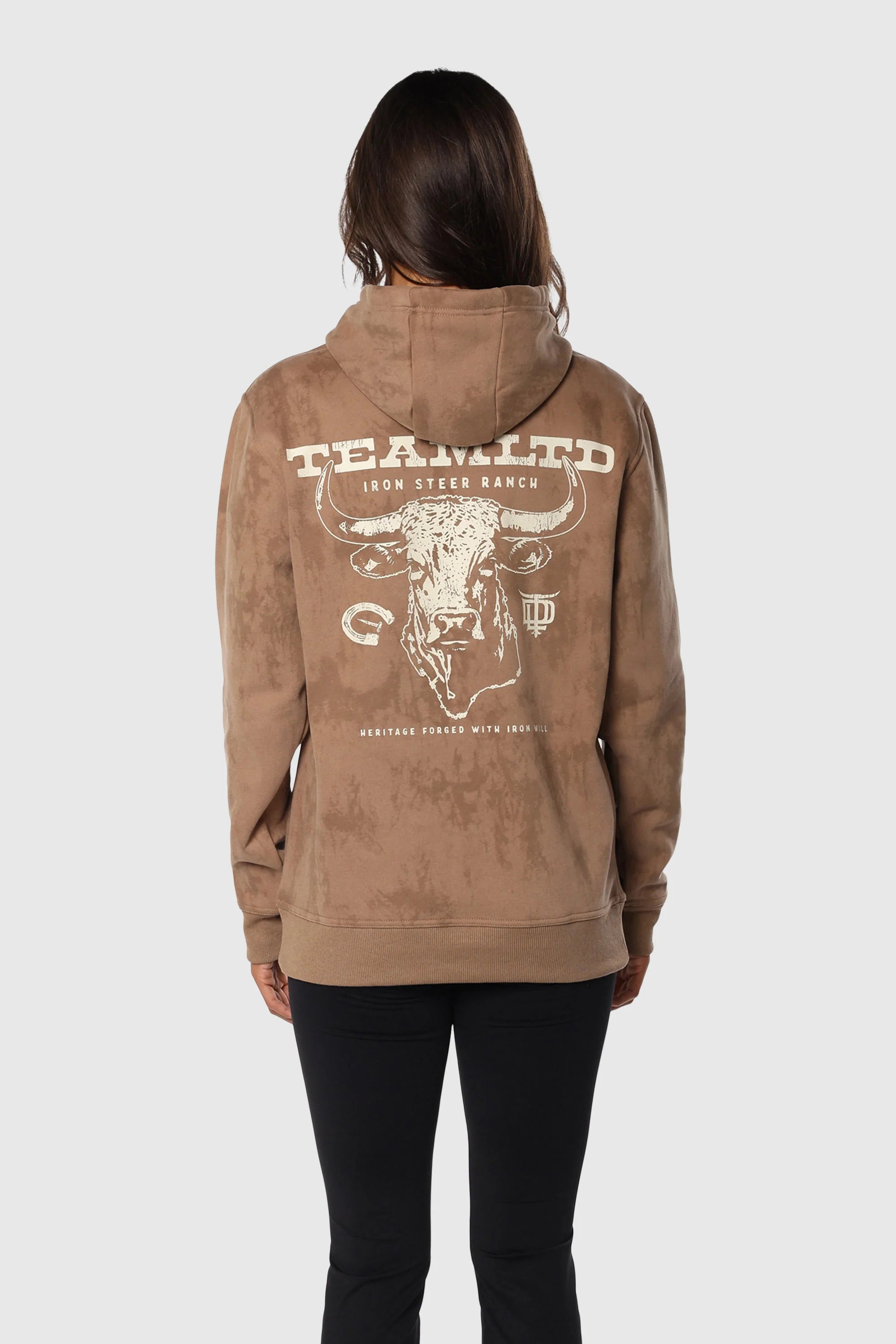 Ranch Hoodie Tan - Comfortable & Stylish Cowboy Hooded Sweatshirt for Men & Women - Perfect for Outdoor Adventures, Rodeos & Casual Wear