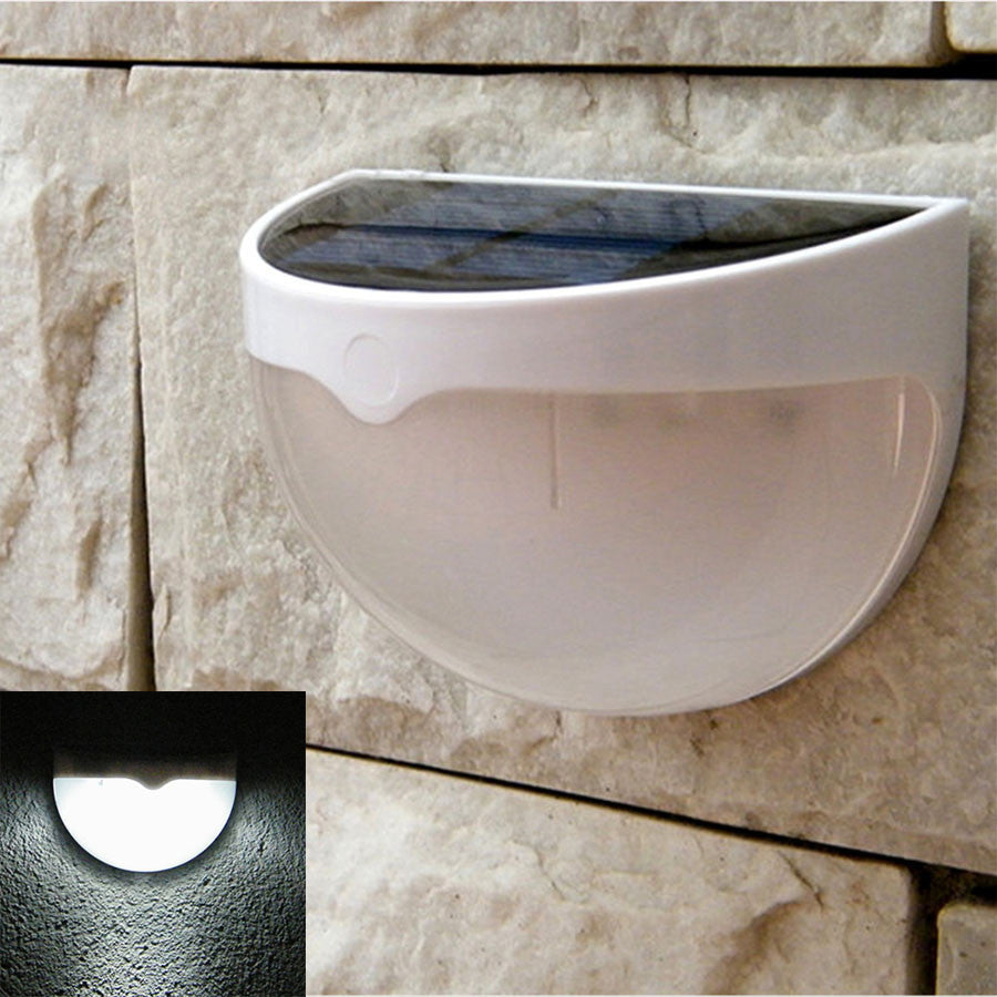 6 LED Solar Garden Lights Waterproof Outdoor - Auto On/Off with Motion Sensor for Wall, Courtyard, Pathway Lighting - Perfect for Nighttime Security & Landscape Decoration