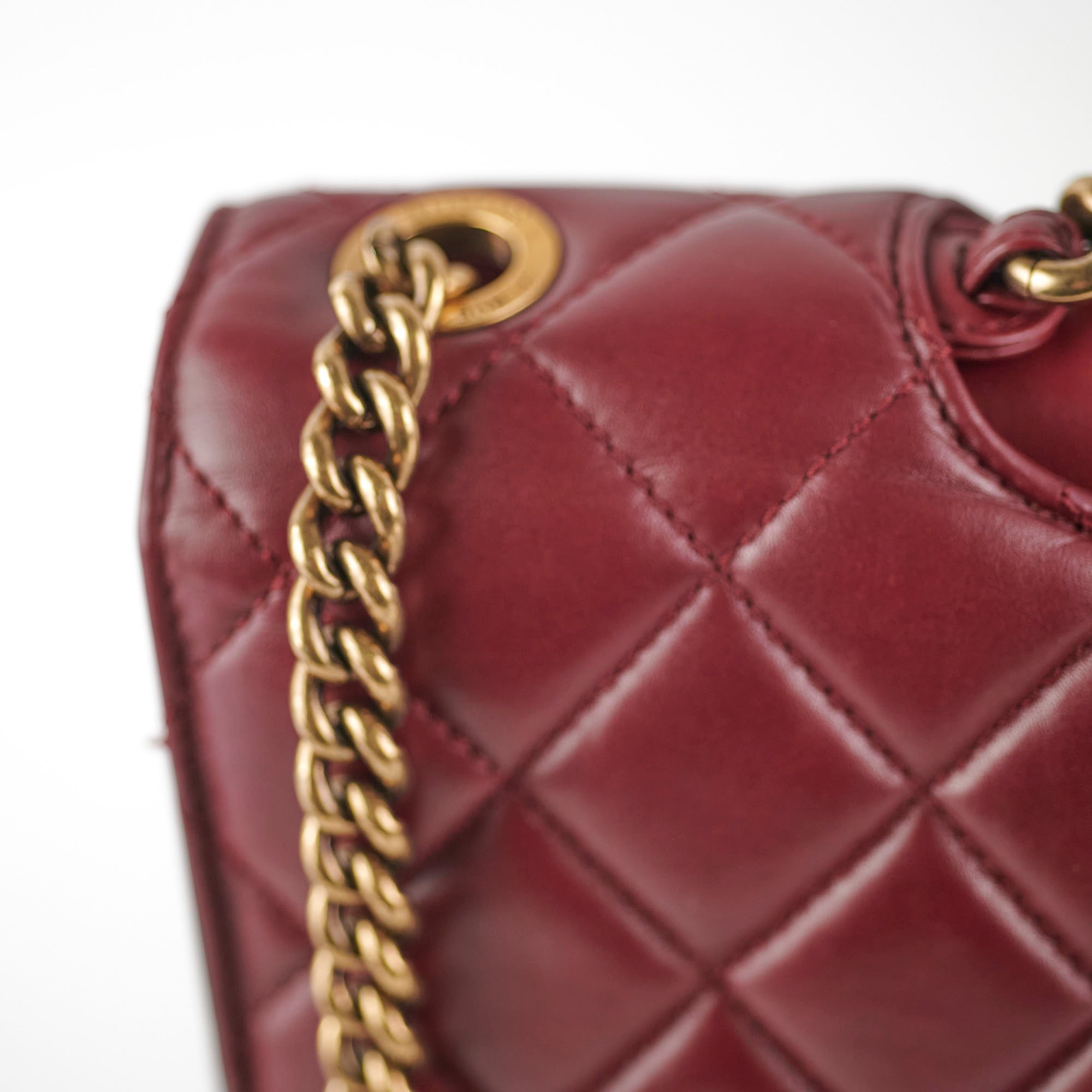 Chanel Burgundy Seasonal Flap Bag - Luxury Designer Handbag for Women | Perfect for Evening Events, Parties & Special Occasions