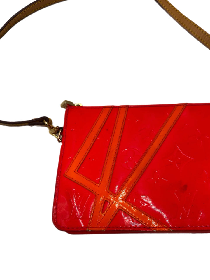 Authentic Louis Vuitton Robert Wilson Lexington Fluo Rose Vernis Pochette Handbag - Luxury Evening Clutch for Women, Perfect for Parties & Special Occasions