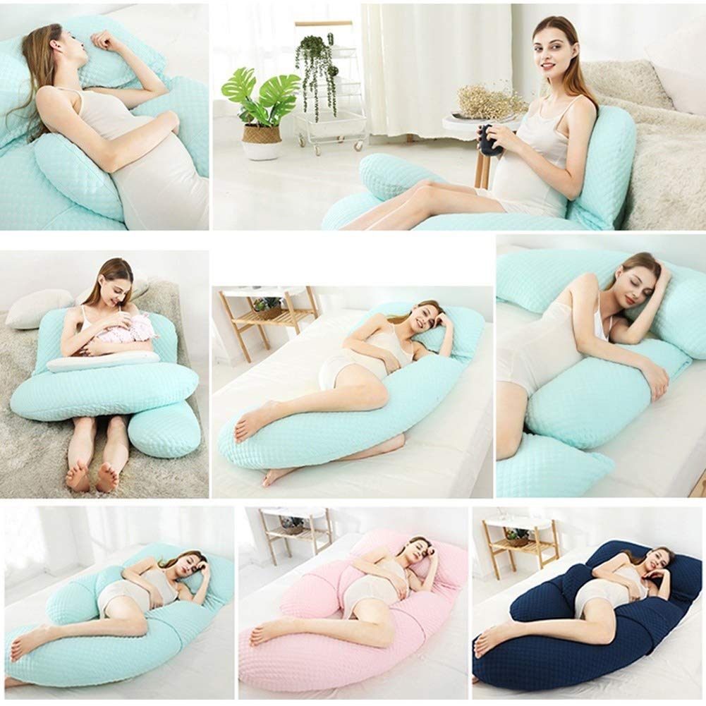 U-Shaped Maternity Body Pillow for Pregnancy Support - Detachable Cover for Back, Hips, Legs & Belly Comfort - Perfect for Sleeping, Nursing & Relaxation During Pregnancy