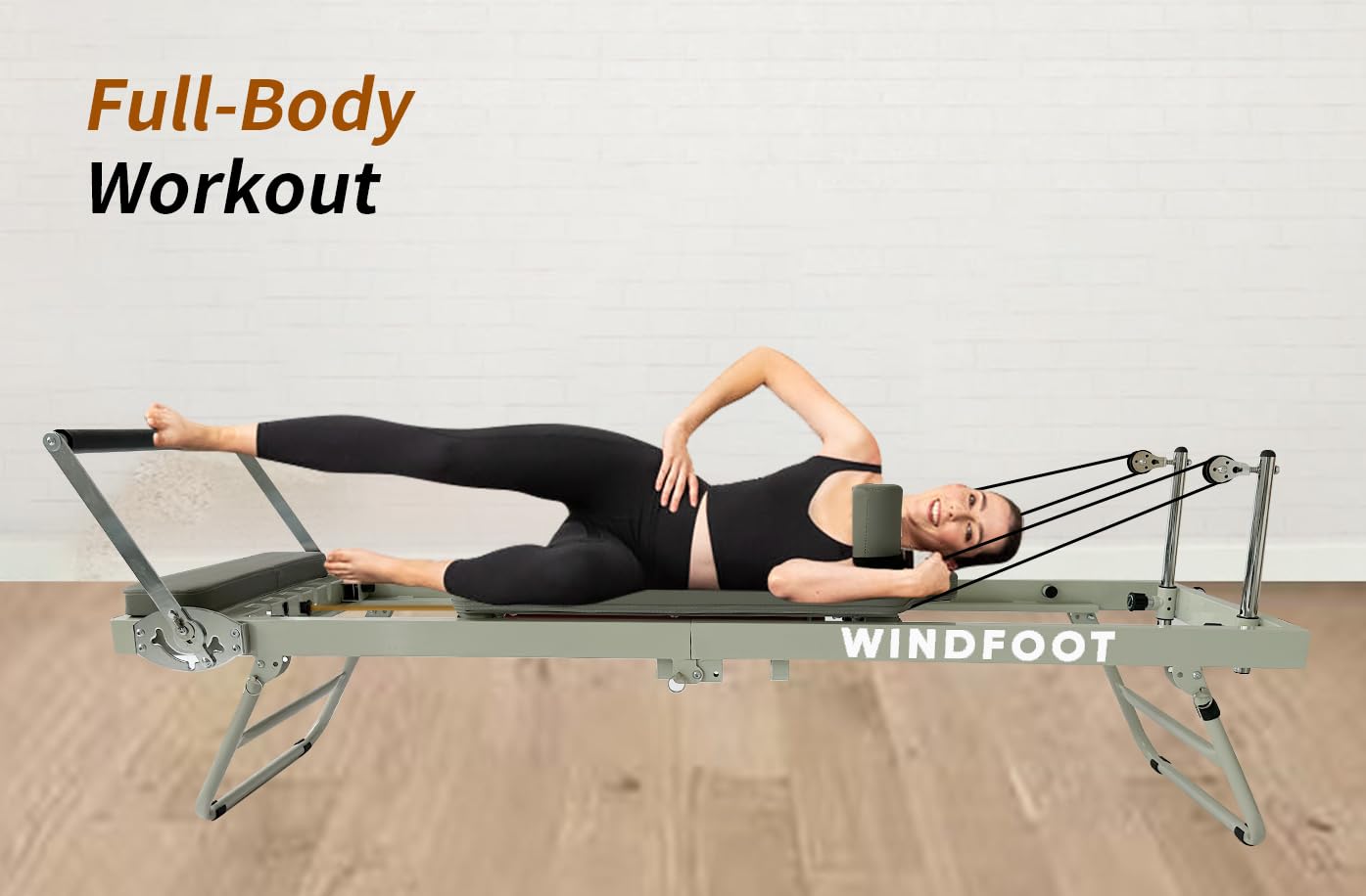 Foldable Pilates Reformer Machine for Home & Gym - Portable Exercise Equipment with Jump Board, 5 Resistance Cords & 300 lbs Weight Capacity - Perfect for Strength Training, Flexibility Workouts & Rehabilitation Therapy