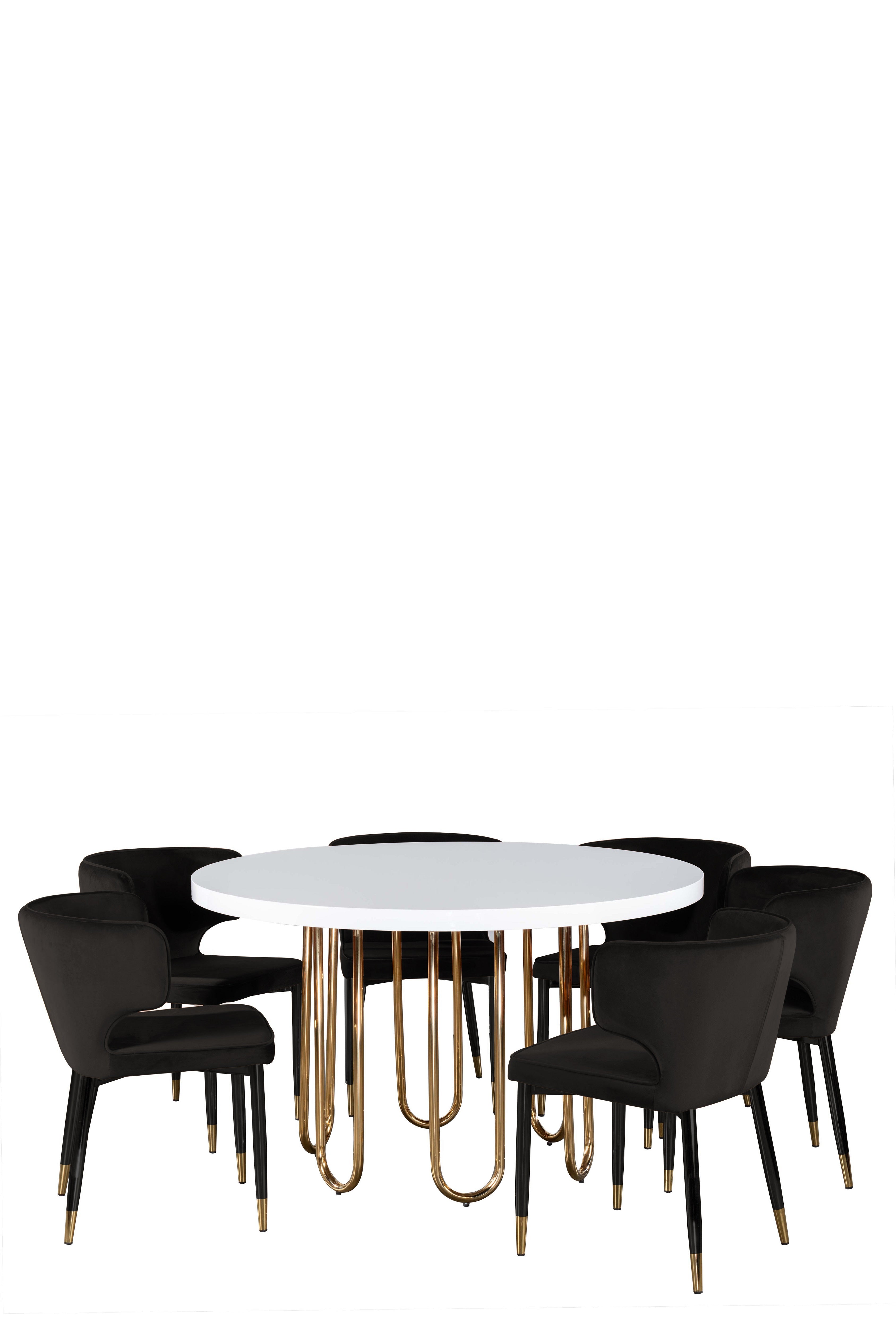Kayla Upholstered Dining Chair in Black Velvet - Modern Comfortable Kitchen & Dining Room Seating for Home & Restaurant Use