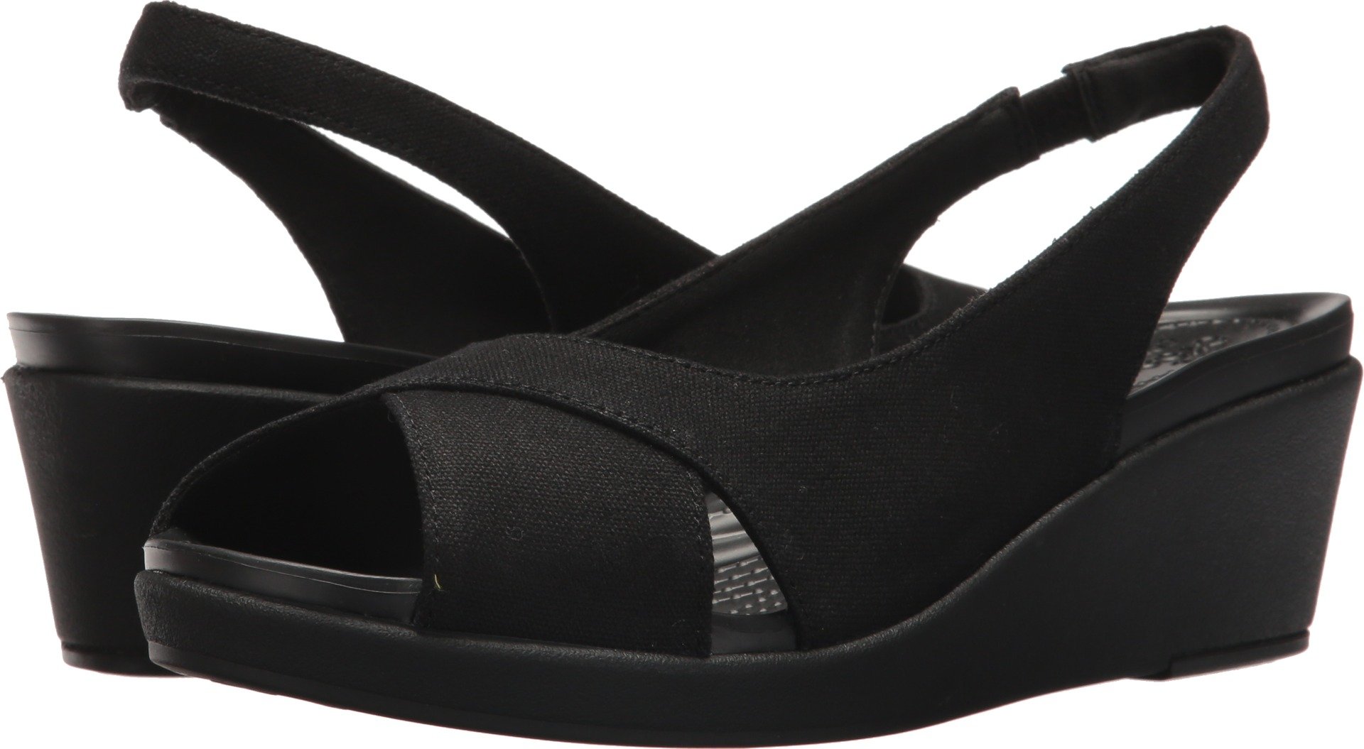Crocs Women's Leigh Ann Slingback Wedge Sandal - Comfortable & Stylish Casual Shoes for Summer, Beach, and Outdoor Activities