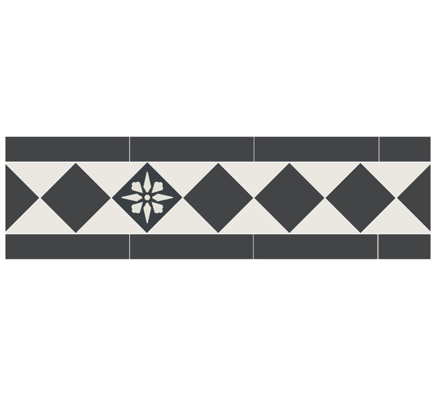 Winckelmans Granitklinker Klinkerfris Glasgow II Black/White - Premium Ceramic Tiles for Kitchen, Bathroom & Outdoor Flooring