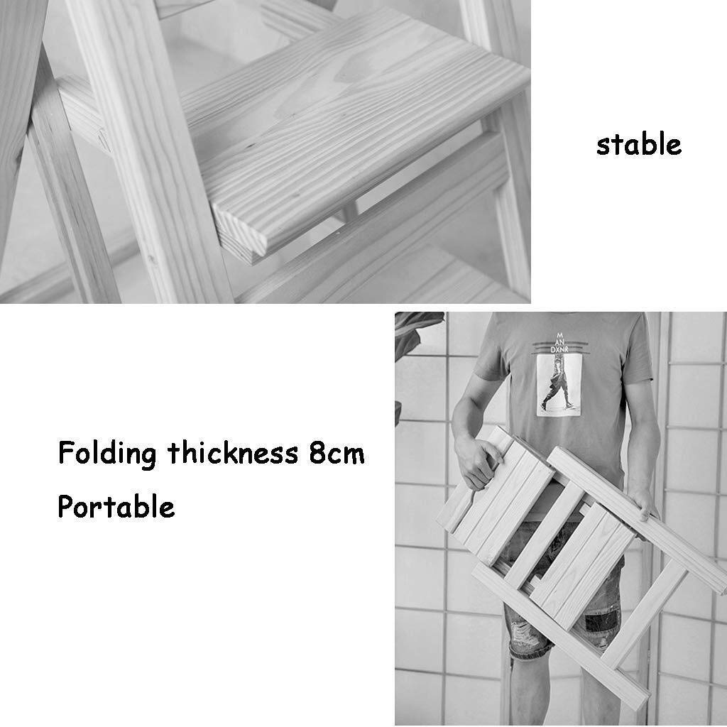 DASHADAO Folding 4-Step Portable Stool - Indoor Climbing Stool, Lightweight Step Ladder for Home, Kitchen, Bathroom & Garden - Perfect as Step Stool, Bar Stool, Dining Chair & Household Tool