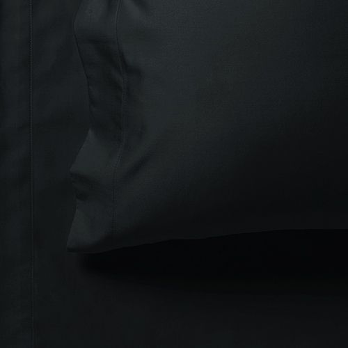 1000TC Ultra Soft Black Bed Sheet Set - Single Size Flat & Fitted Sheets for Luxurious Comfort | Perfect for Guest Rooms, Dorms & Cozy Bedrooms