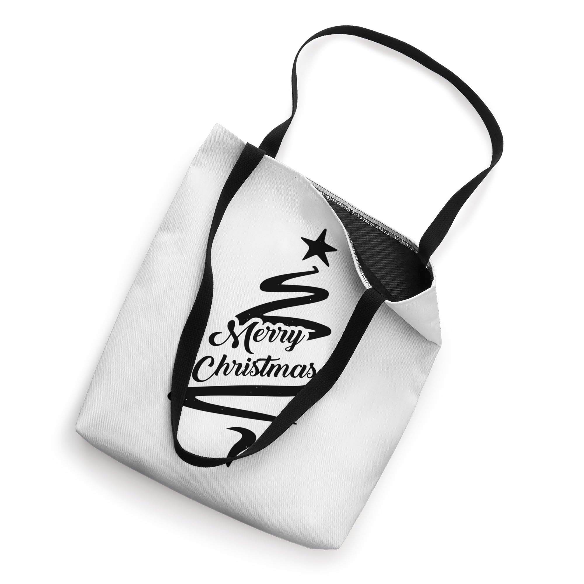 Festive Christmas Tote Bag for Holiday Shopping & Gift Giving - Reusable Grocery Bag for Parties, Travel & Everyday Use
