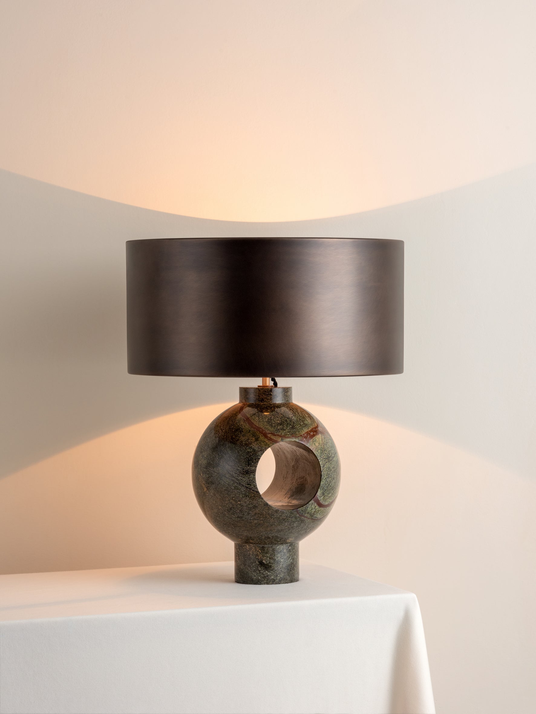 Marble Table Lamp Base Only - Edition 1.1 - Elegant Home Decor for Living Room, Bedroom & Office Lighting