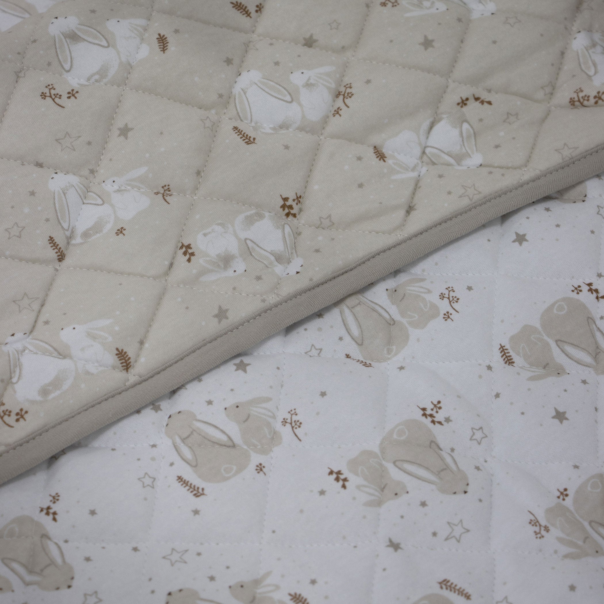Soft and Cozy Bunny Dreams Cot Comforter for Baby Cribs - Perfect for Nursery, Daycare, and Sweet Dreams