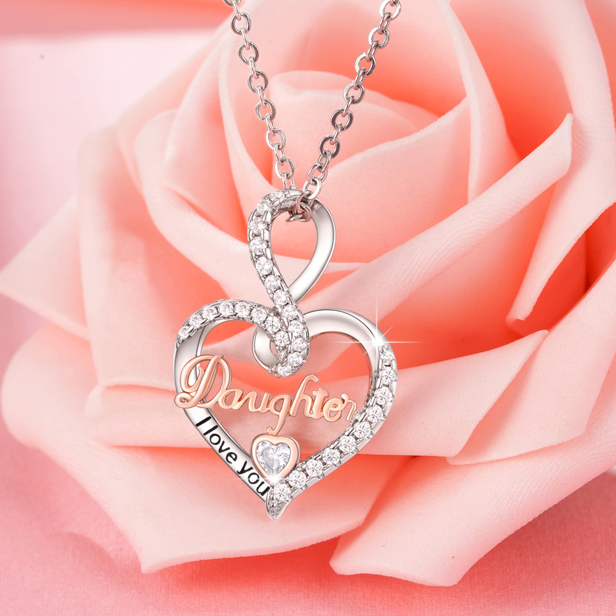 Tarsus Infinity Love Heart Necklace - Perfect Christmas, Birthday Jewelry Gift for Grandma, Nana, Mom, Daughter & Women - Ideal for Anniversaries, Graduations & Special Occasions