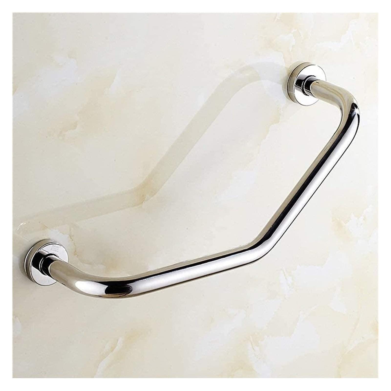 LAMZ Bathroom Safety Grab Bar - Non-Slip Shower Rail with Rust-Proof Finish for Elderly & Pregnant Women (22.3 Inches, Bright Silver) - Ideal for Hotels, Home Bathrooms & Accessibility Needs