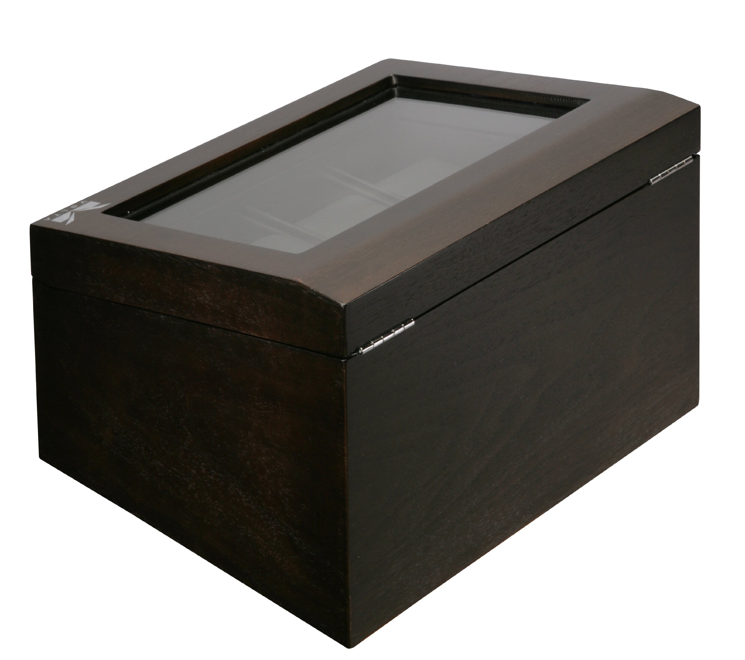 Volta Rustic Brown 8 Watch Case with 2 Compartments & Jewelry Drawer | Luxury Watch Organizer for Men & Women | Perfect for Travel, Home Storage & Gift Giving