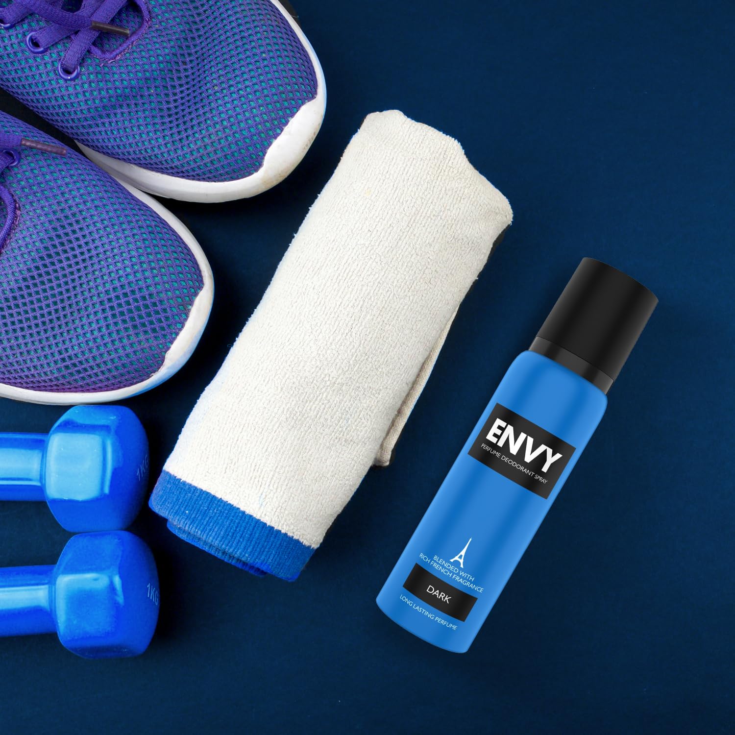 ENVY Dark Deo Spray for Men - 140ML Long Lasting Deodorant Body Spray | 48-Hour Odor Protection, Aluminum-Free, Fresh Scent for Gym, Work & Daily Use
