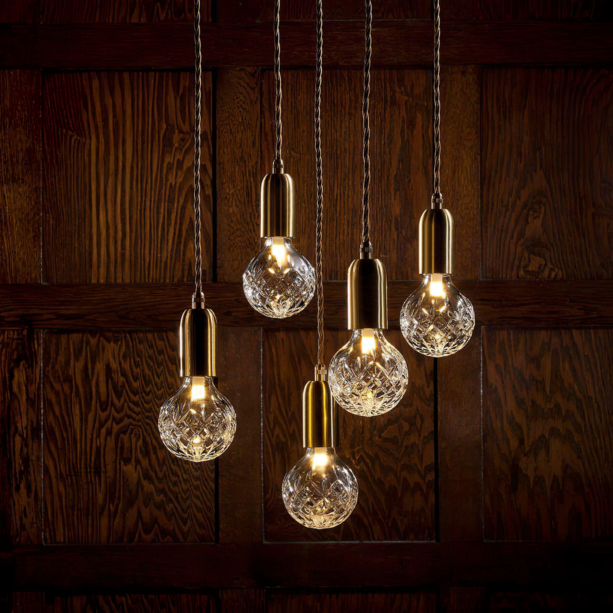 Crystal Bulb Pendant Light - Elegant Glass Ceiling Lighting Fixture for Dining Room, Kitchen Island & Bedroom Decor